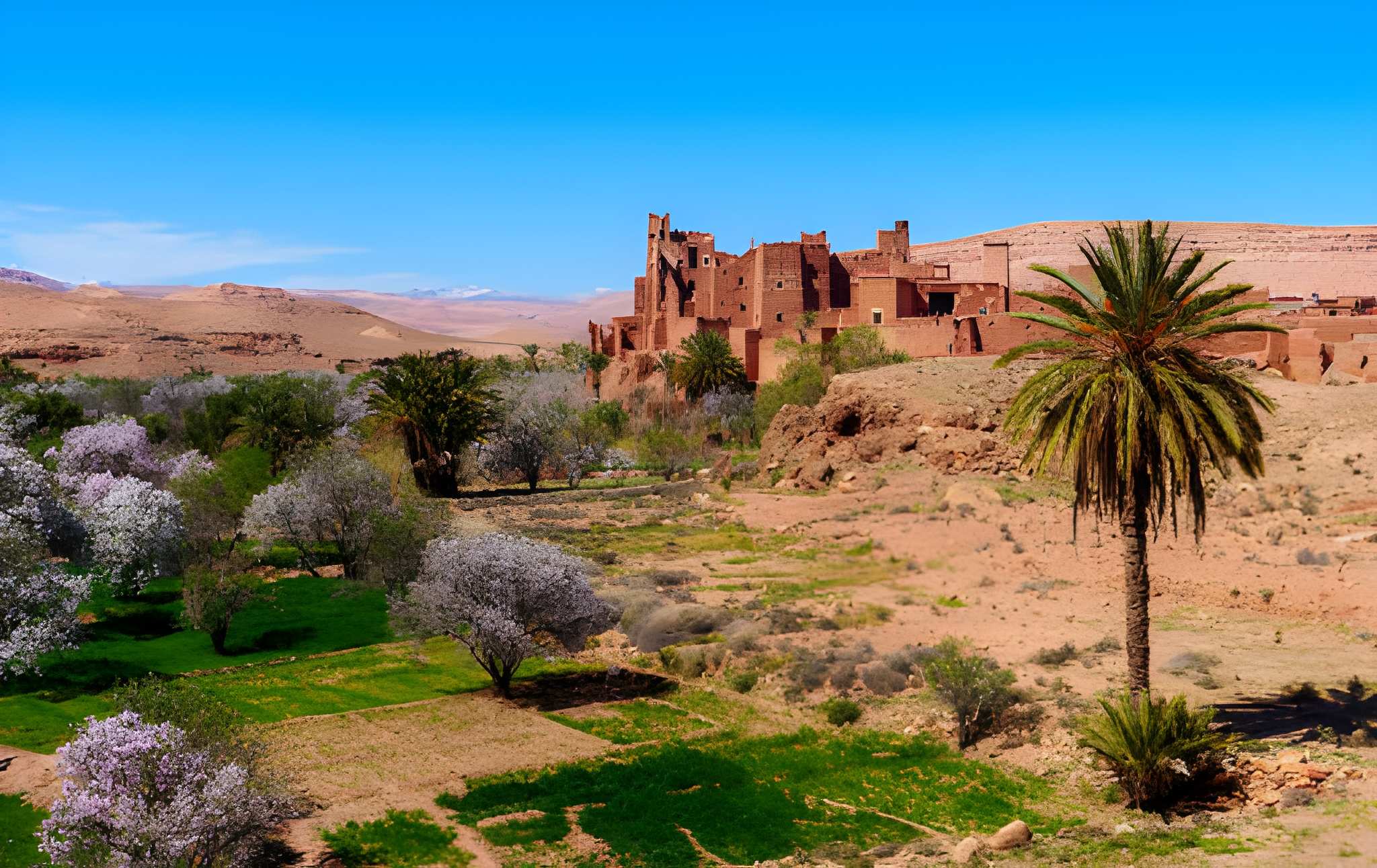 Southern kasbah landscape